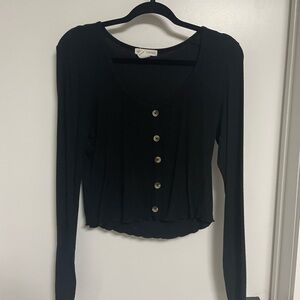 Urban Heritage Black Button-Down Shirt